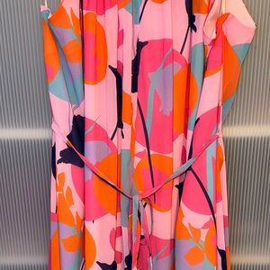 Sam Edelman Pink Orange Multicolor Floral Dress
